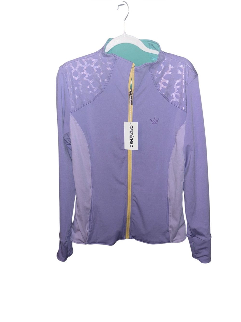 Crowned Athletic Lilac Arabian Nights Full-Zip Jacket NWT XL - Picture 2 of 16